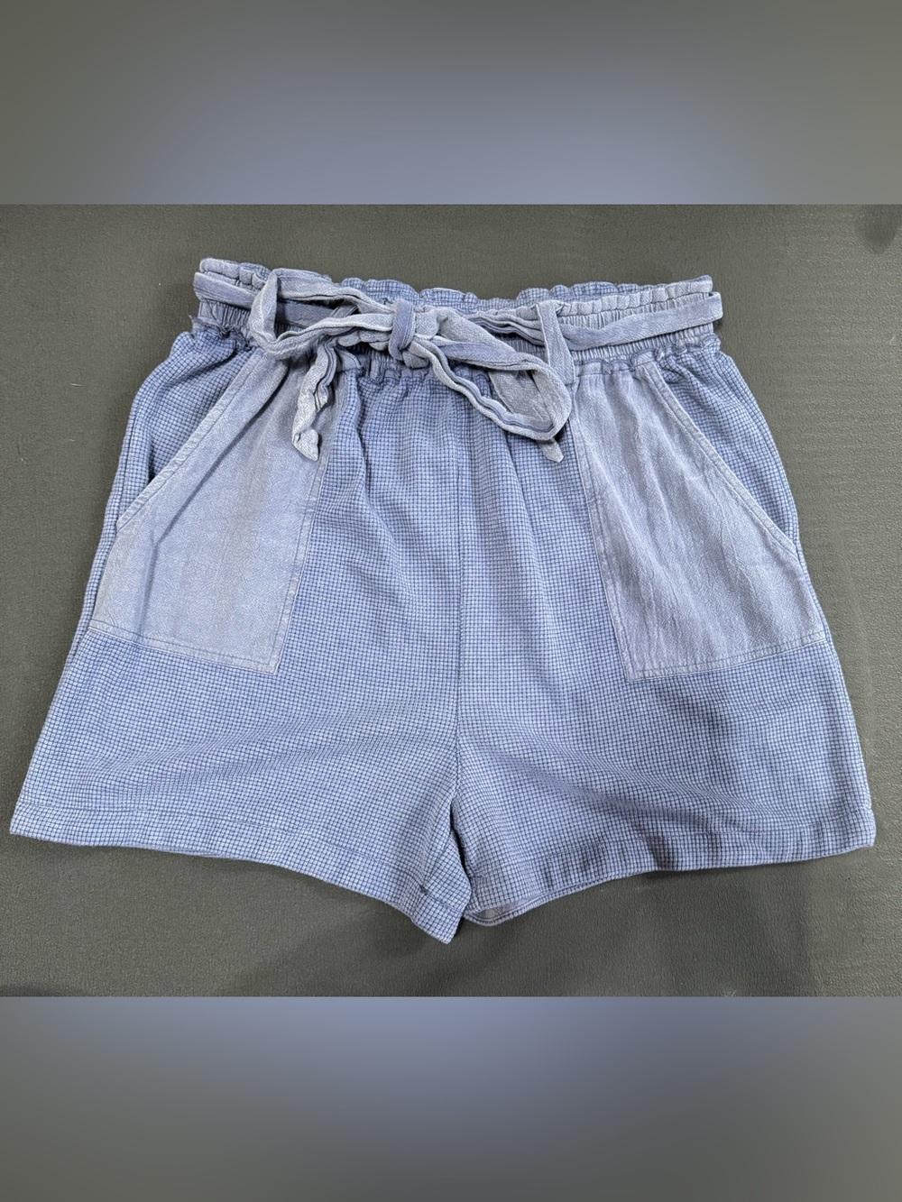Light Blue Tie-Waist Women’s Shorts